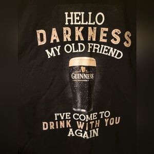 2XL Guiness Black Ultra Cotton Shirt